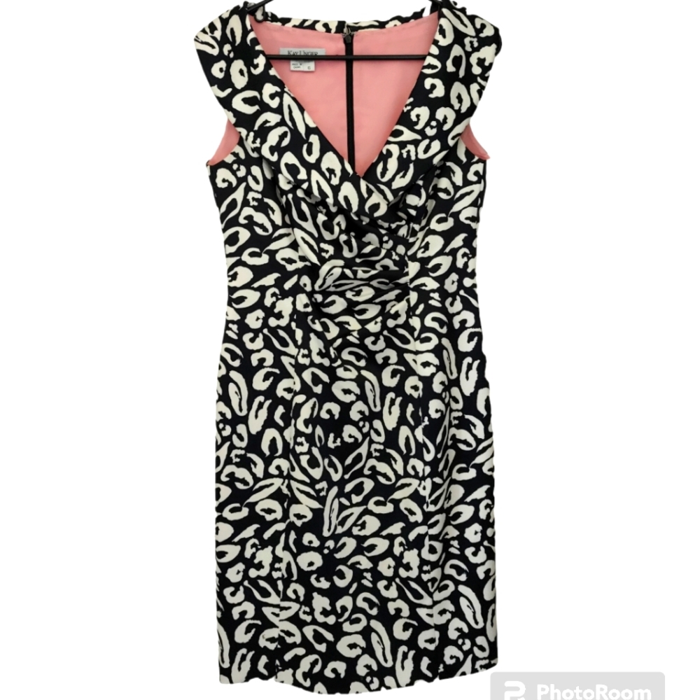 Kay Unger NY Black & White Dress